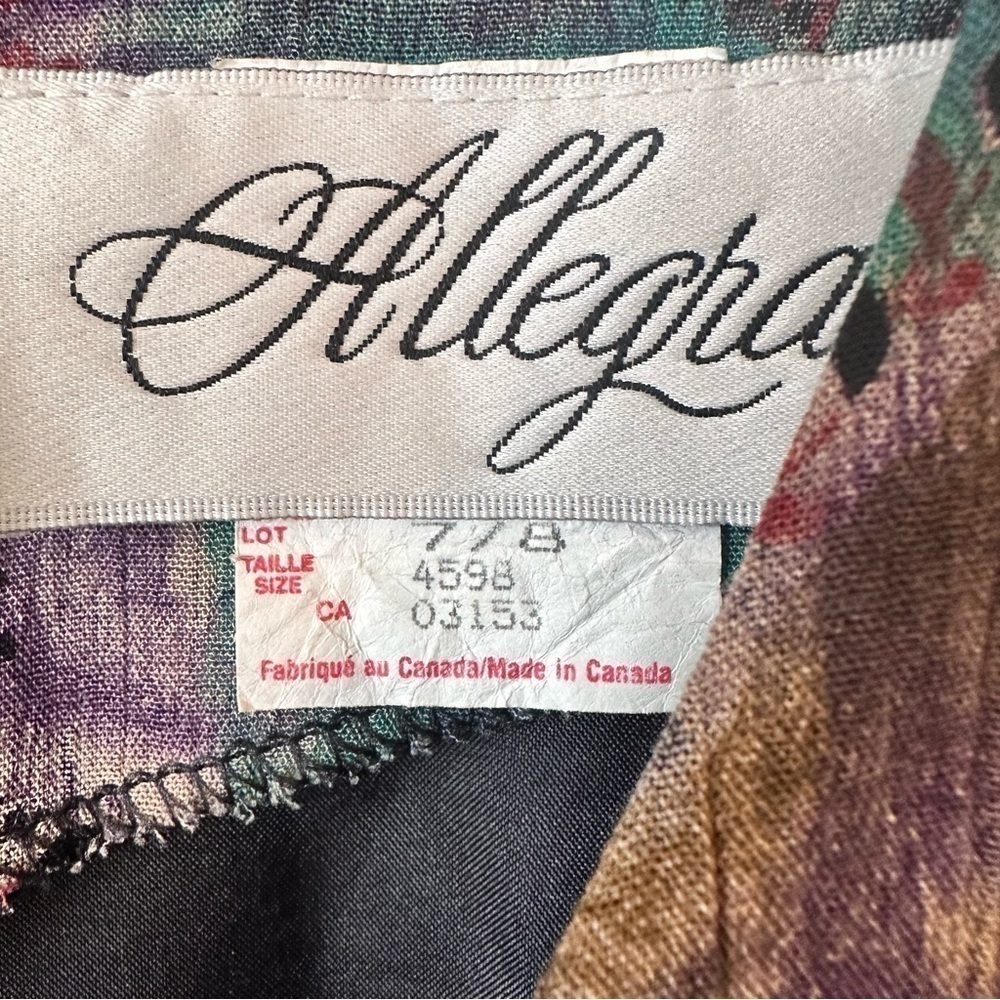 Vintage “Allegra” Floral Watercolour Tiered Dress - Picture 14 of 14